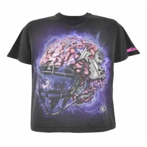 Hellstar Studios Brain Helmet Tee Faded Black