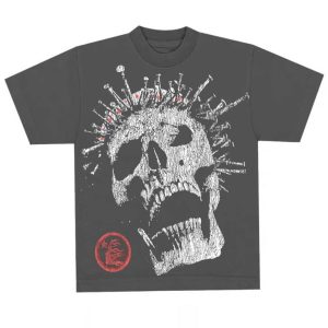 Hellstar Studios Crowned Skull Rhinestone Vintage Black